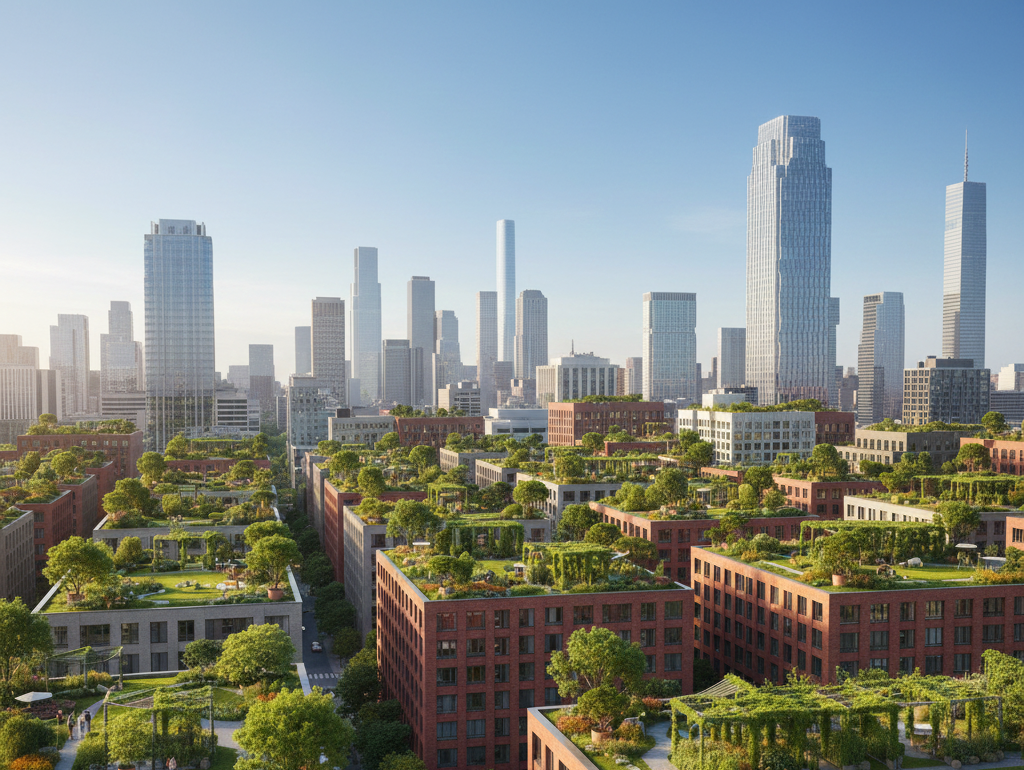 City Introduces Rooftop Gardens to Combat Heatwaves